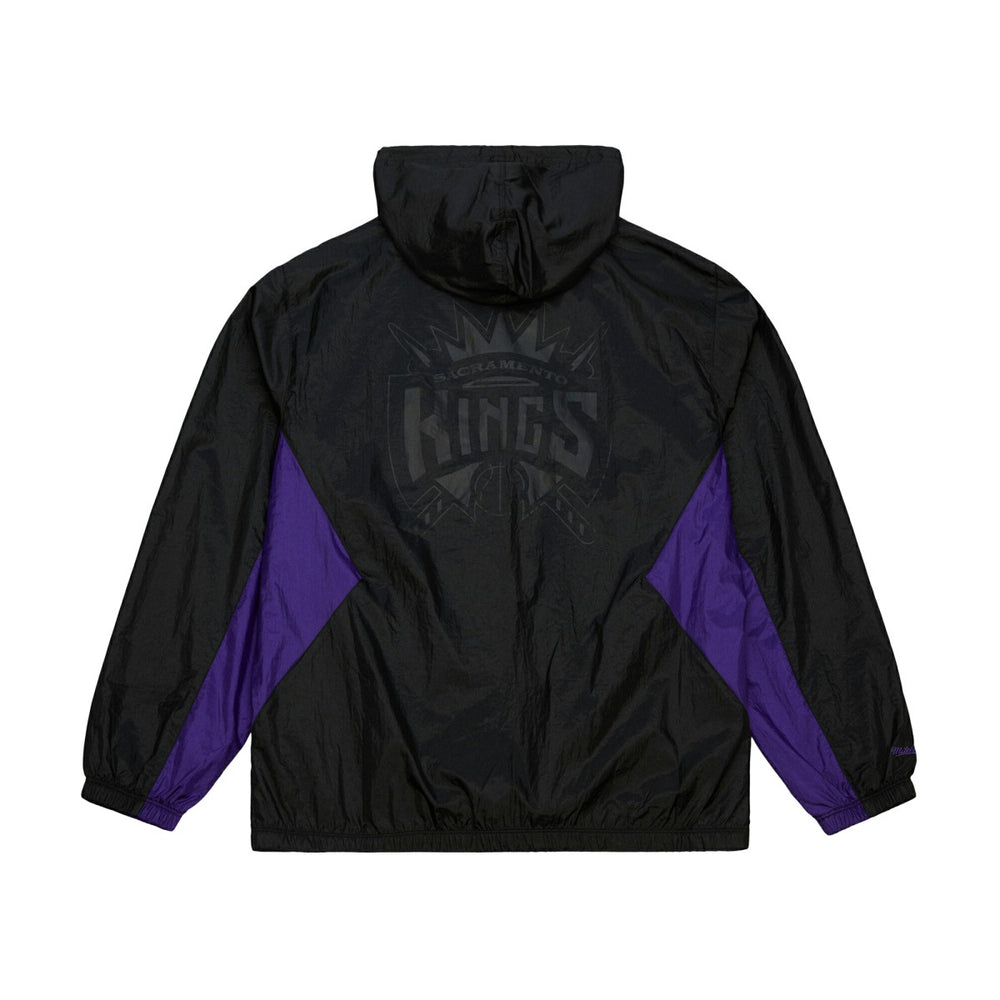 Mitchell & Ness Sacramento Kings Playmaker Full-Zip Hooded Windbreaker Jacket