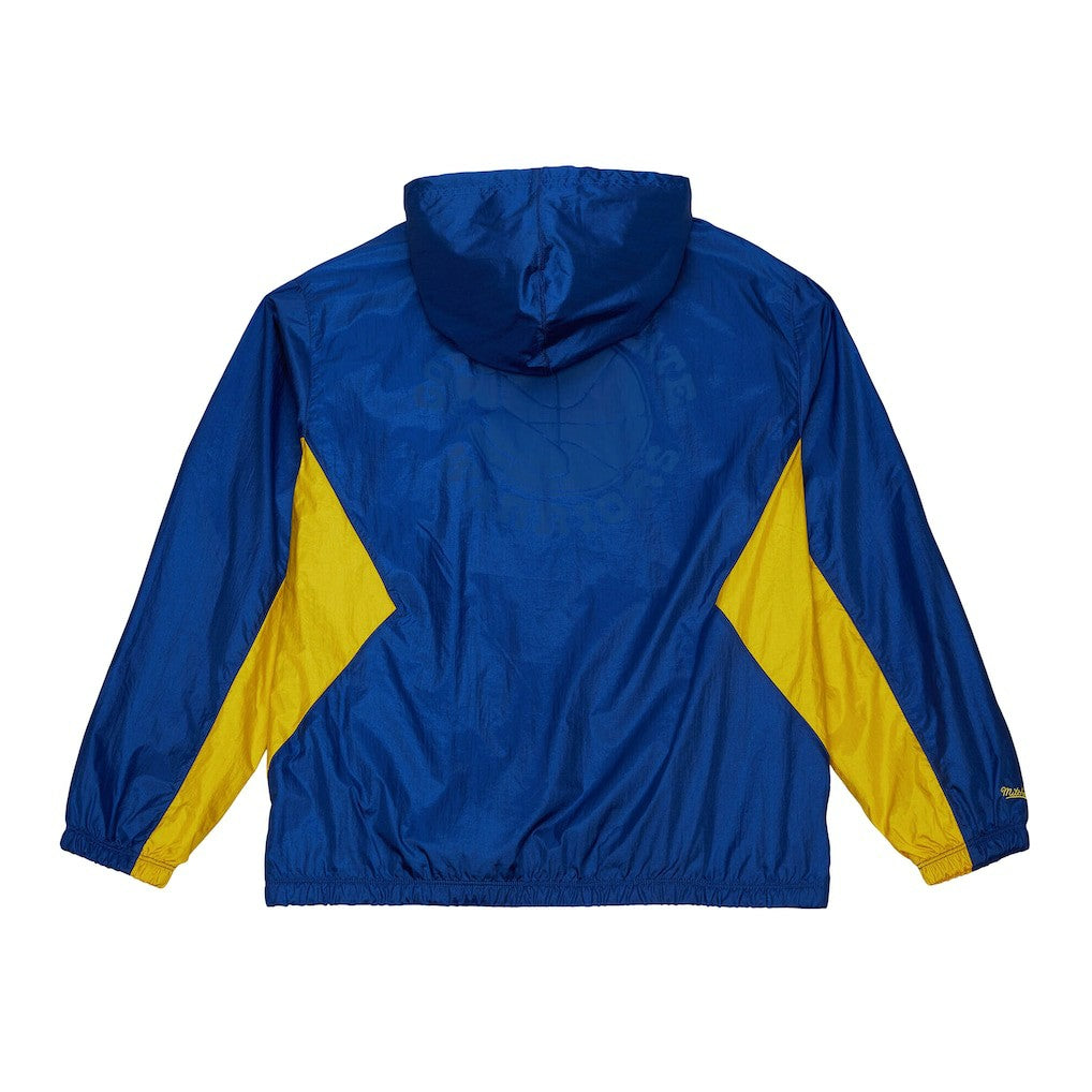 Mitchell & Ness Golden State Warriors Playmaker Full-Zip Hooded Windbreaker Jacket sale