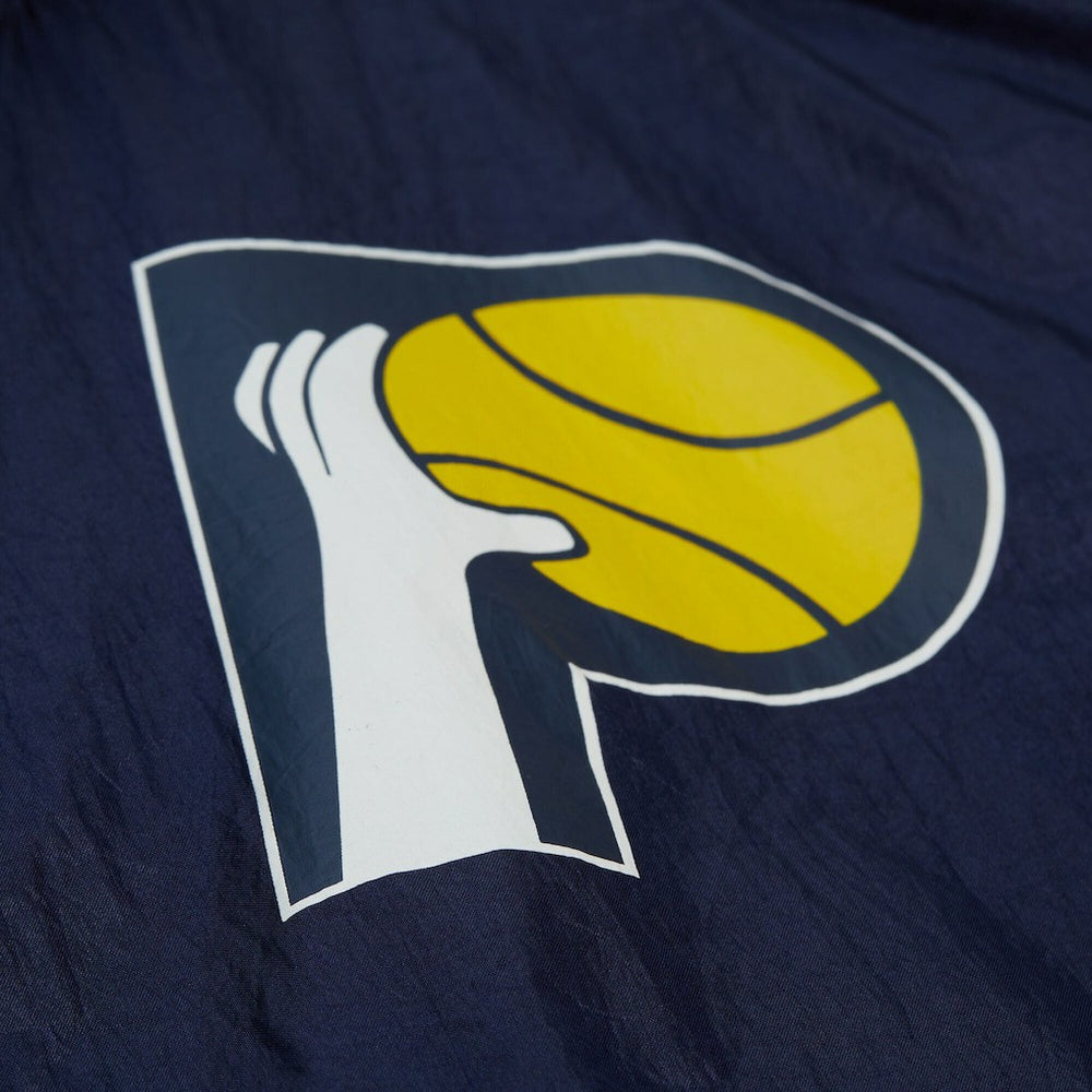 Mitchell & Ness Indiana Pacers Playmaker Full-Zip Hooded Windbreaker Jacket