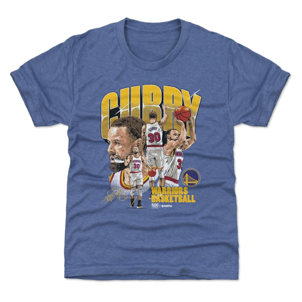 Stephen Curry Golden State Warriors 500 Level Youth Collage T-Shirt