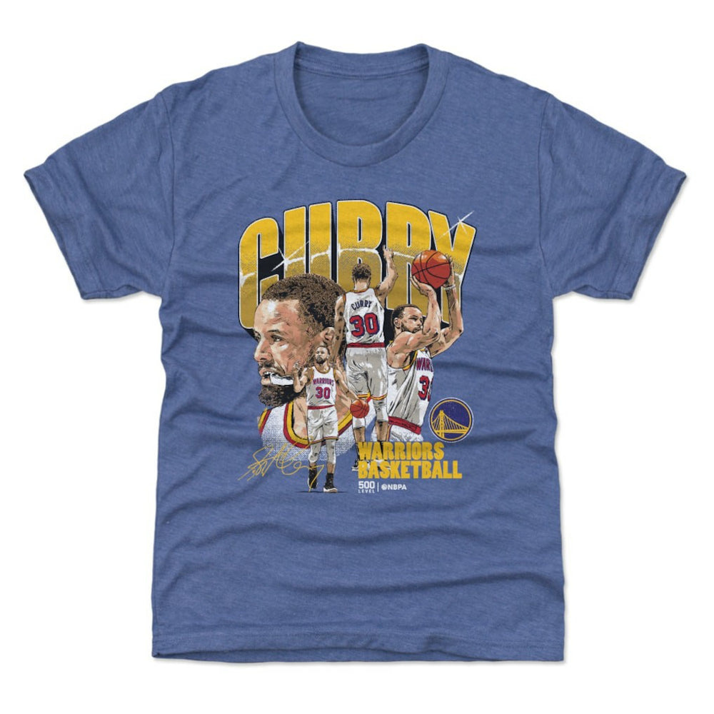 Stephen Curry Golden State Warriors 500 Level Youth Collage T-Shirt