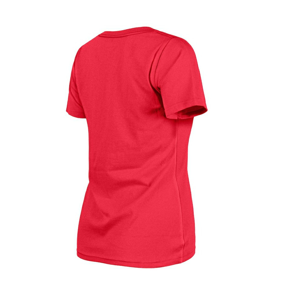 Red Philadelphia Phillies New Era Women's Little Miss 2 V-Neck T-Shirt