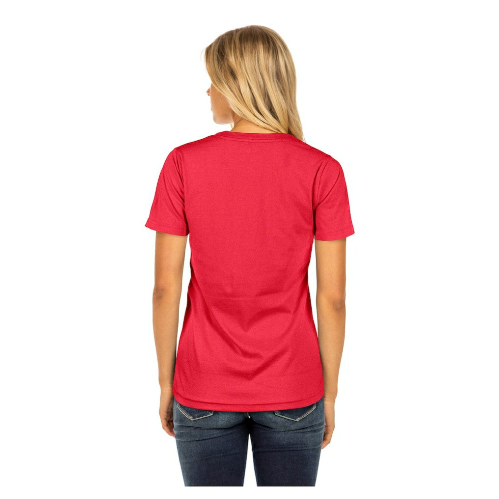 Red Philadelphia Phillies New Era Women's Little Miss 2 V-Neck T-Shirt