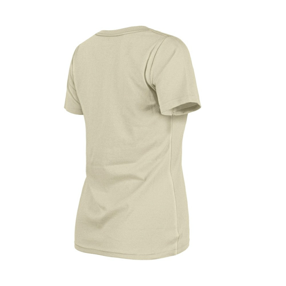 Sand San Diego Padres New Era Women's Little Miss 2 V-Neck T-Shirt