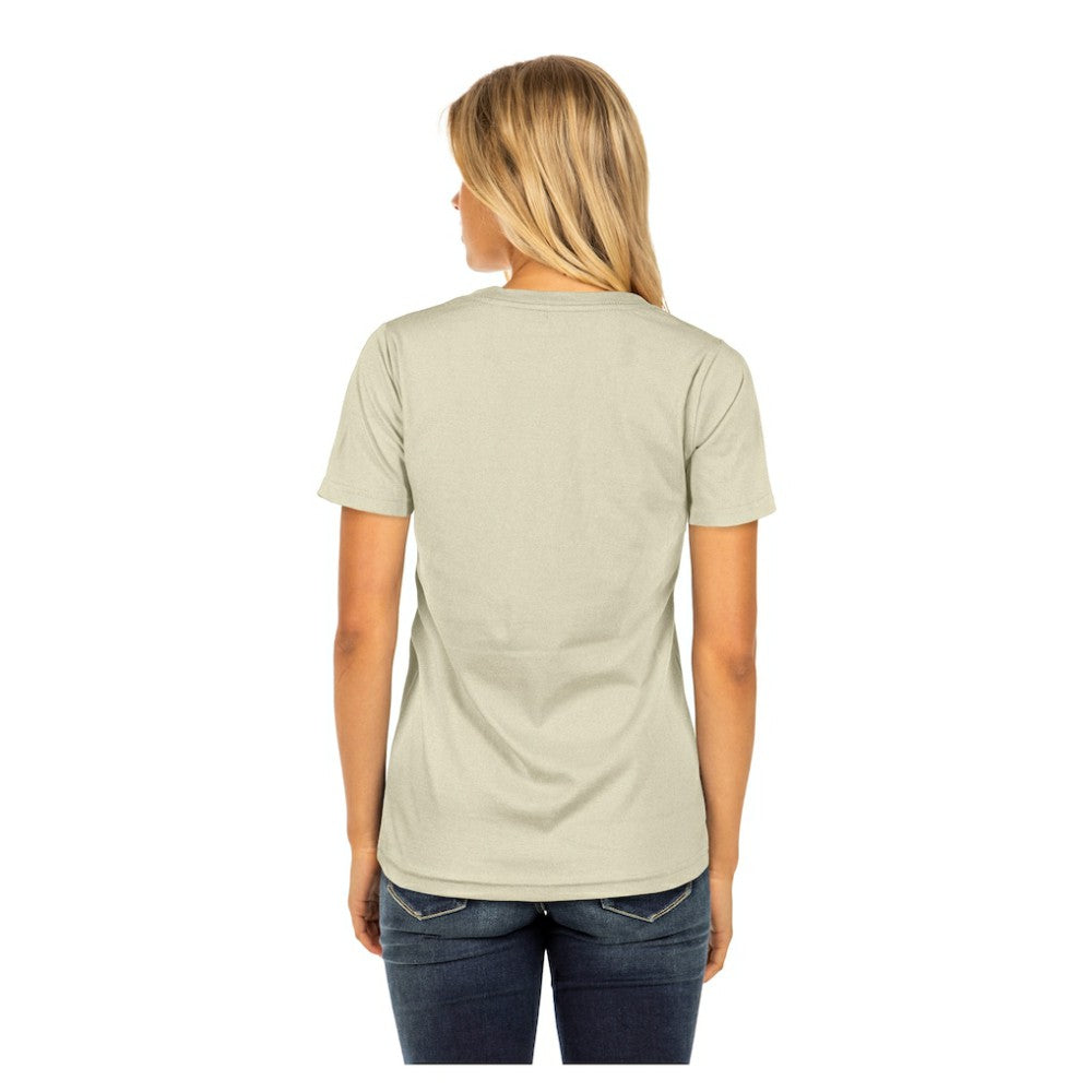 Sand San Diego Padres New Era Women's Little Miss 2 V-Neck T-Shirt