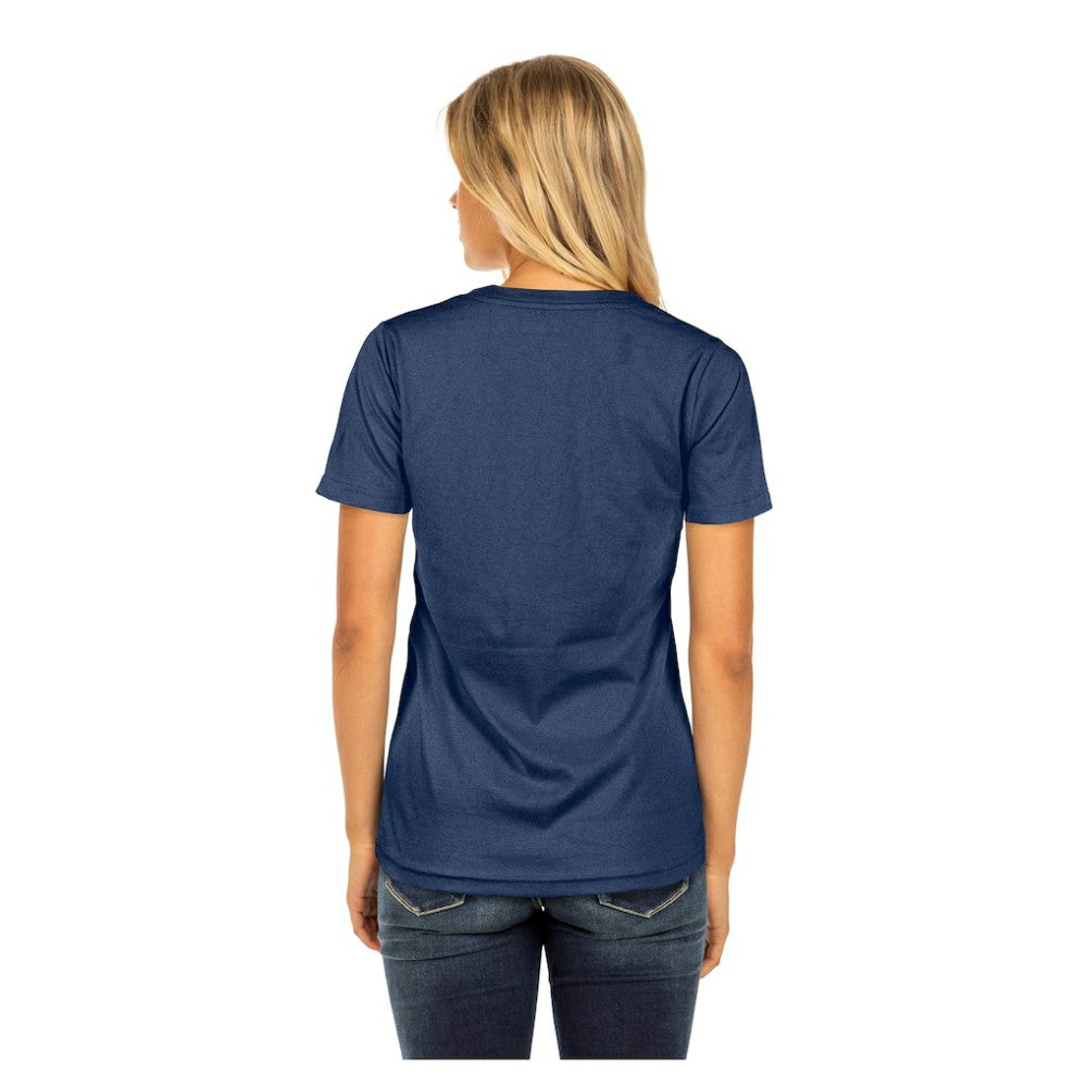 Navy Atlanta Braves New Era Women's Little Miss 2 V-Neck T-Shirt