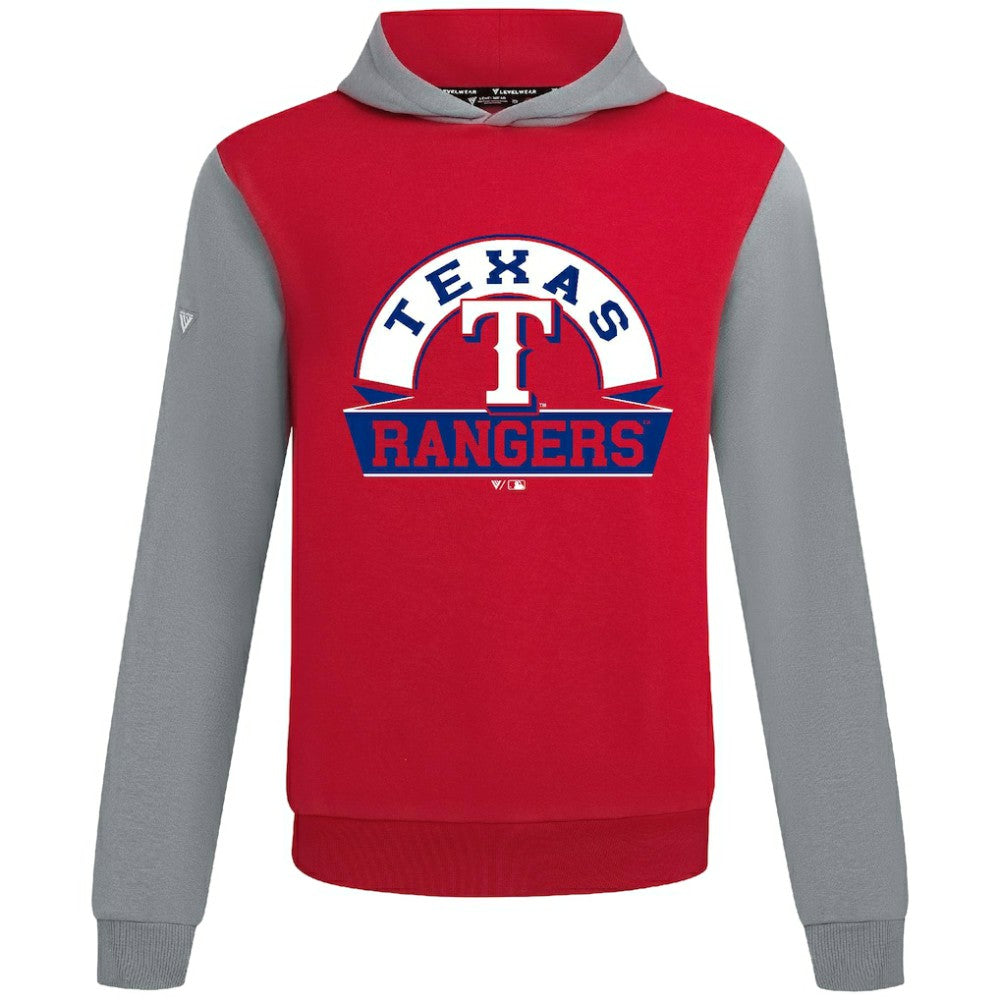 Red Texas Rangers Levelwear Throwback Ultimate Banner Arch Hoodie