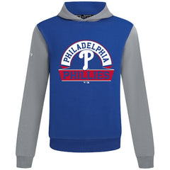 Royal Philadelphia Phillies Levelwear Throwback Ultimate Banner Arch Hoodie
