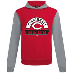 Red Cincinnati Reds Levelwear Throwback Ultimate Banner Arch Hoodie