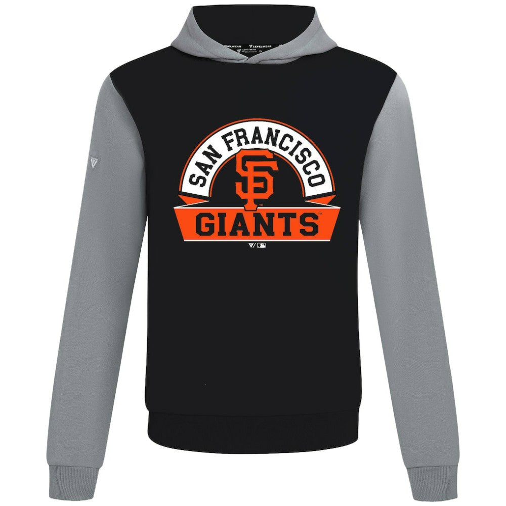 Black San Francisco Giants Levelwear Throwback Ultimate Banner Arch Hoodie