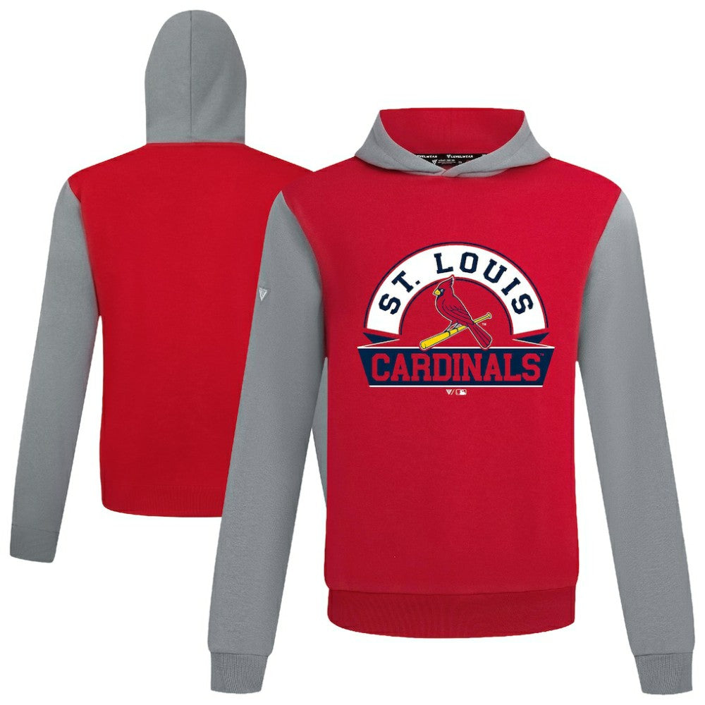 Red St. Louis Cardinals Levelwear Throwback Ultimate Banner Arch Hoodie