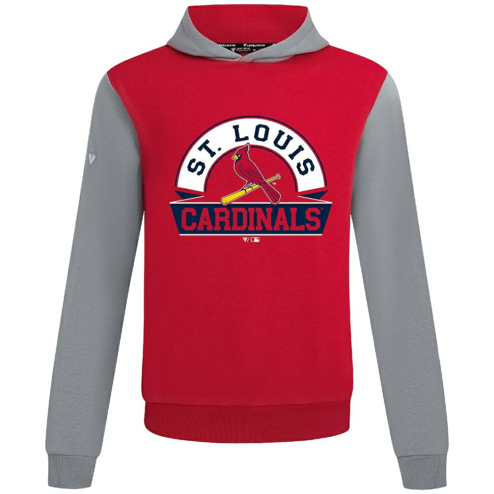 Red St. Louis Cardinals Levelwear Throwback Ultimate Banner Arch Hoodie