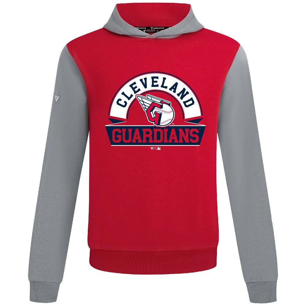 Red Cleveland Guardians Levelwear Throwback Ultimate Banner Arch Hoodie