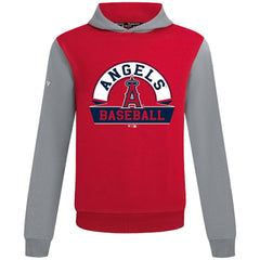 Red Los Angeles Angels Levelwear Throwback Ultimate Banner Arch Hoodie