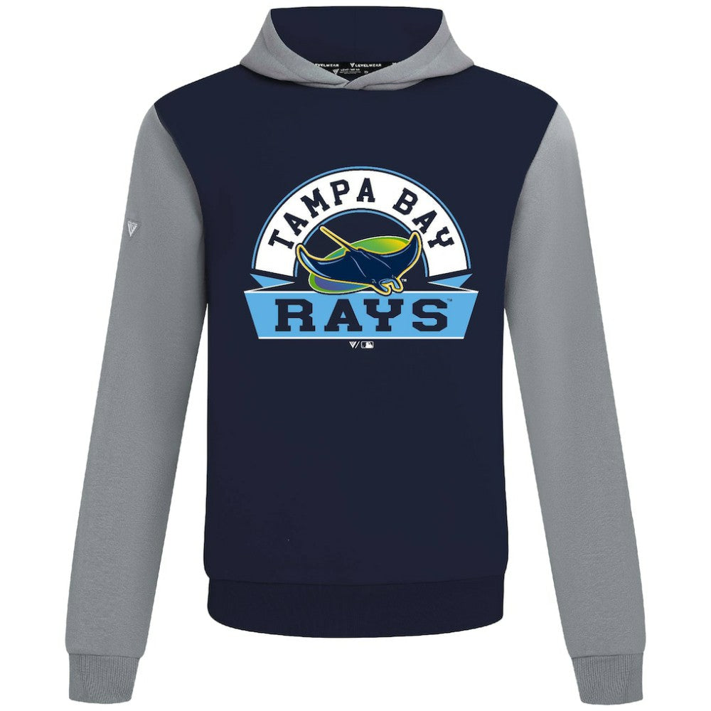 Navy Tampa Bay Rays Levelwear Throwback Ultimate Banner Arch Hoodie