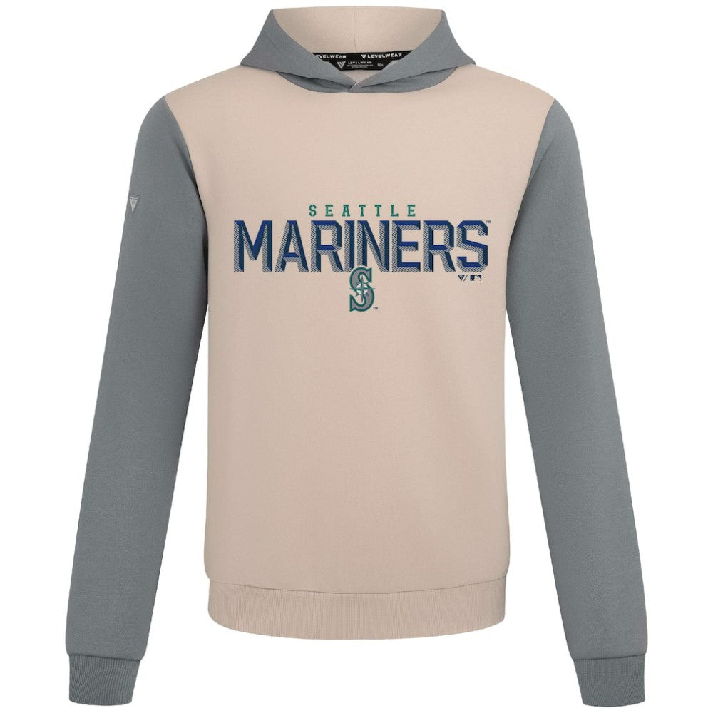 Sand Seattle Mariners Levelwear Throwback Carve Ultimate Hoodie