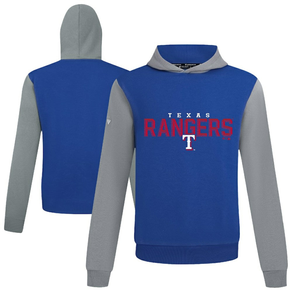 Royal Texas Rangers Levelwear Throwback Carve Ultimate Hoodie