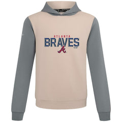 Sand Atlanta Braves Levelwear Throwback Carve Ultimate Hoodie
