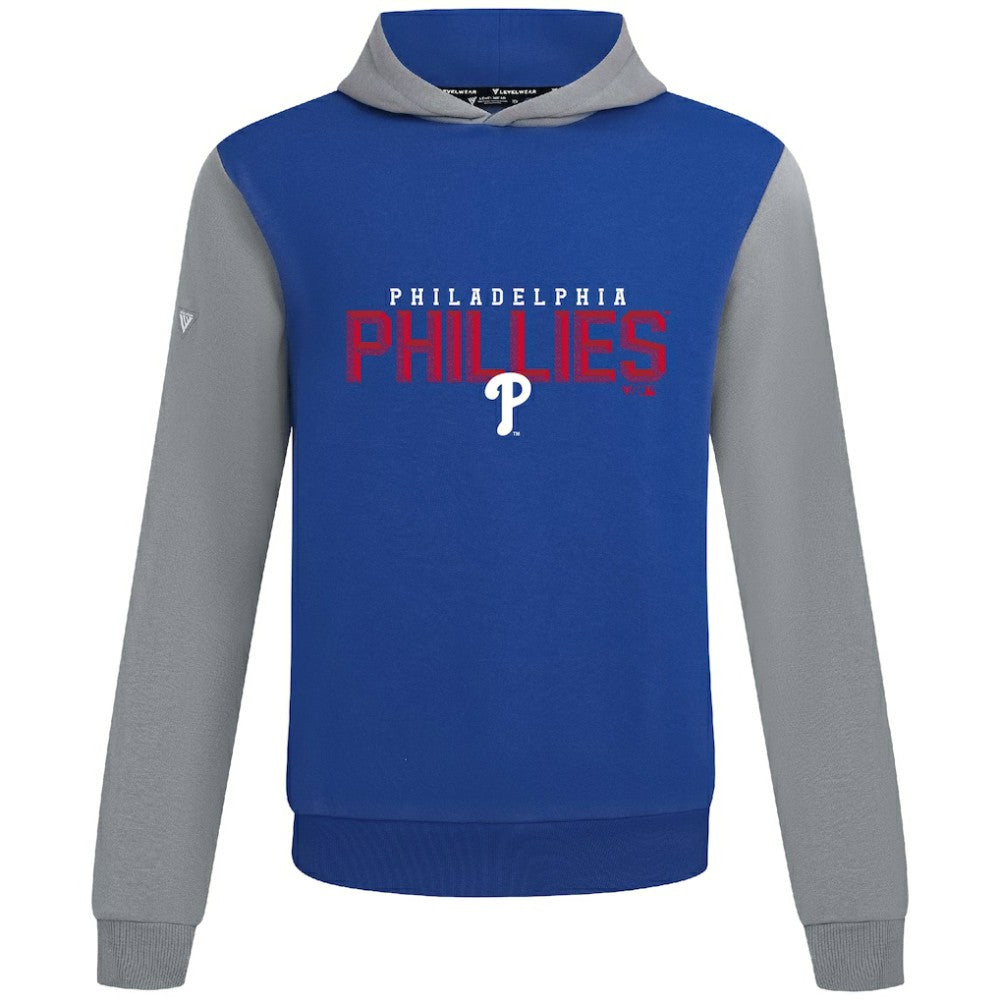 Royal Philadelphia Phillies Levelwear Throwback Carve Ultimate Hoodie