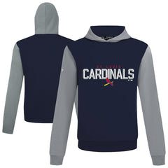 Navy St. Louis Cardinals Levelwear Throwback Carve Ultimate Hoodie