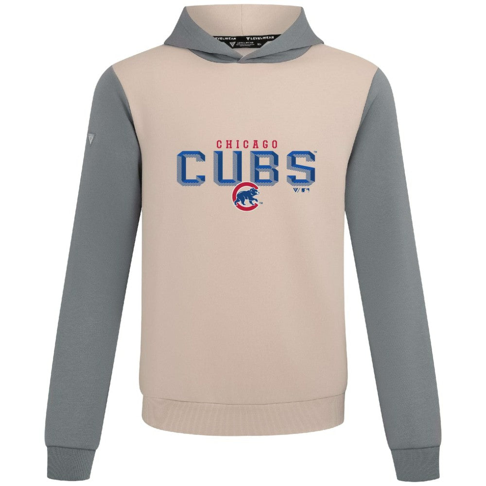Sand Chicago Cubs Levelwear Throwback Carve Ultimate Hoodie