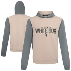 Sand Chicago White Sox Levelwear Throwback Carve Ultimate Hoodie