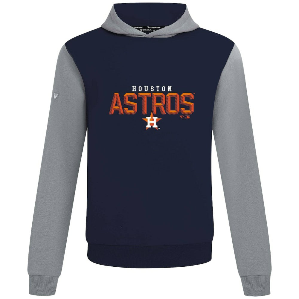 Navy Houston Astros Levelwear Throwback Carve Ultimate Hoodie