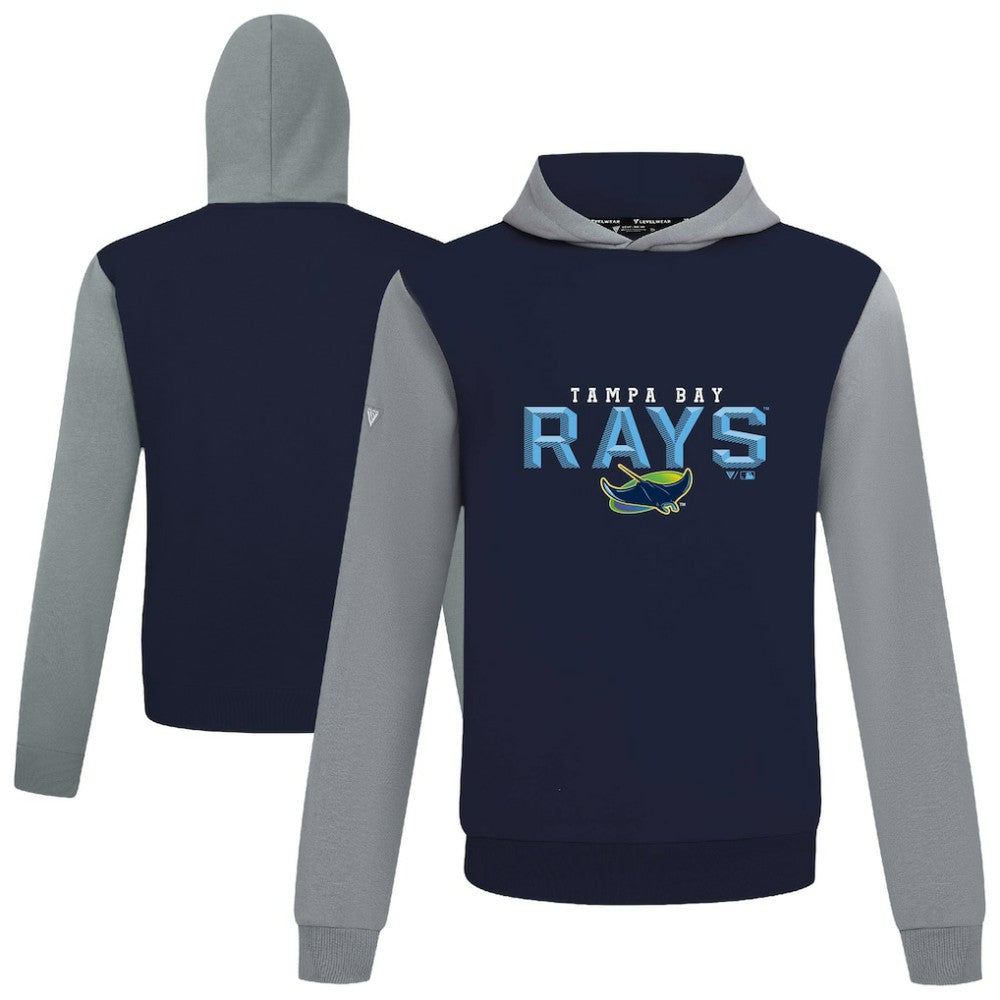 Navy Tampa Bay Rays Levelwear Throwback Carve Ultimate Hoodie
