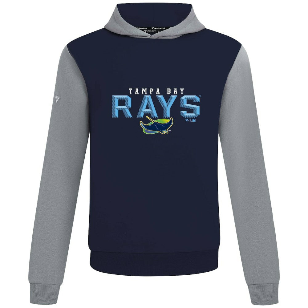 Navy Tampa Bay Rays Levelwear Throwback Carve Ultimate Hoodie