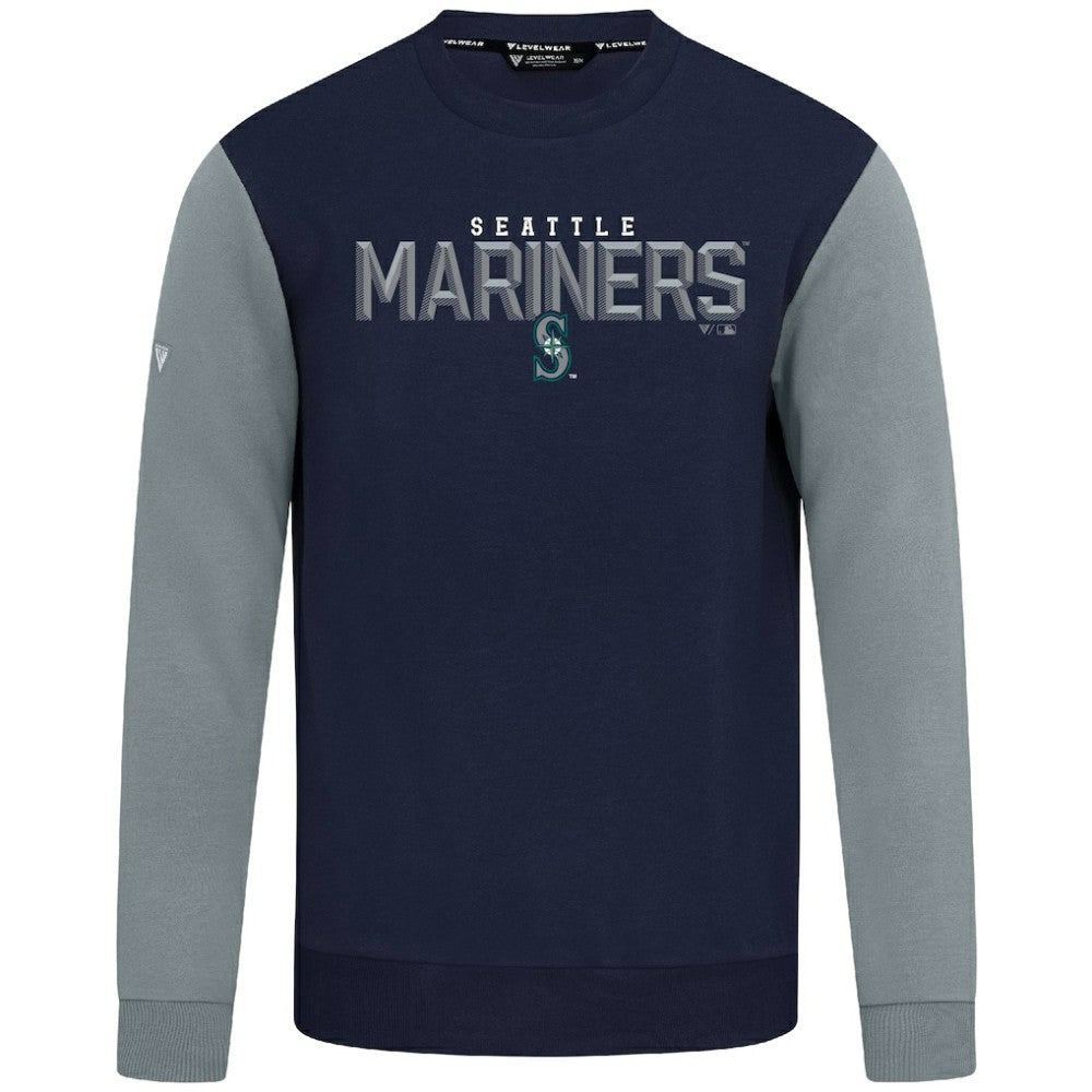 College Navy Seattle Mariners Levelwear Throwback Ultimate Carve Sweatshirt