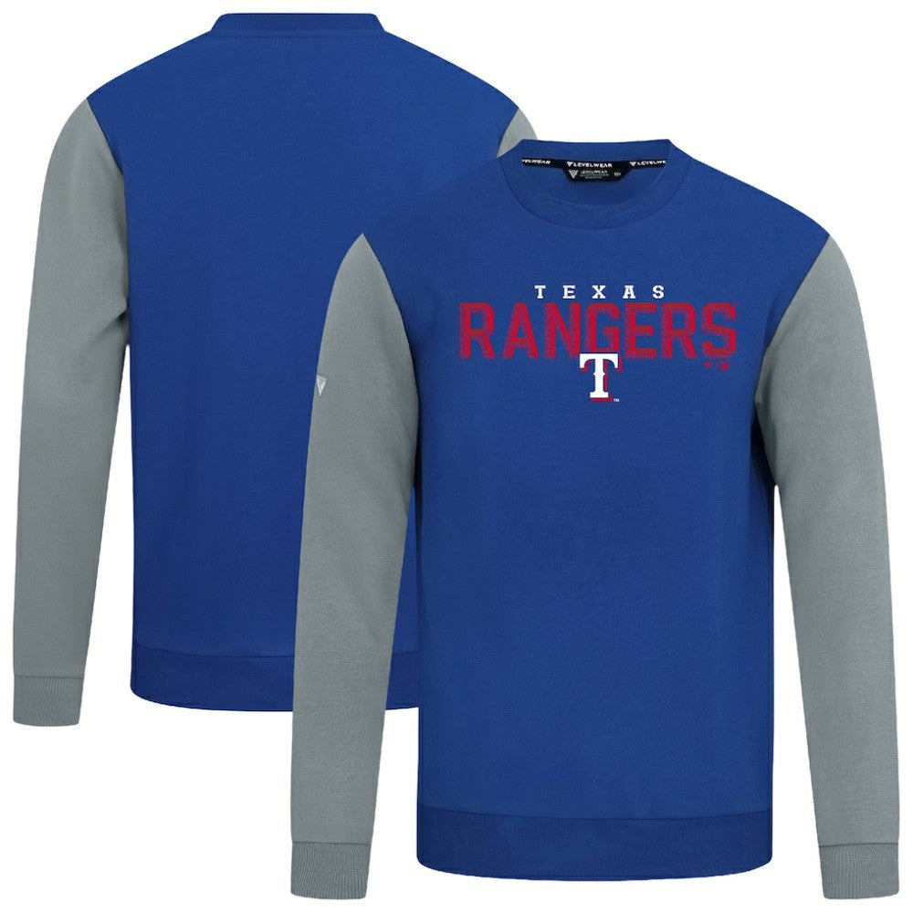 Royal Texas Rangers Levelwear Throwback Ultimate Carve Sweatshirt