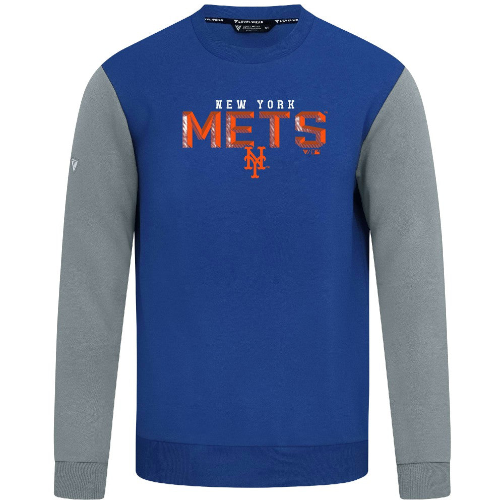 Royal New York Mets Levelwear Throwback Ultimate Carve Sweatshirt