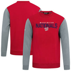 Red Washington Nationals Levelwear Throwback Ultimate Carve Sweatshirt