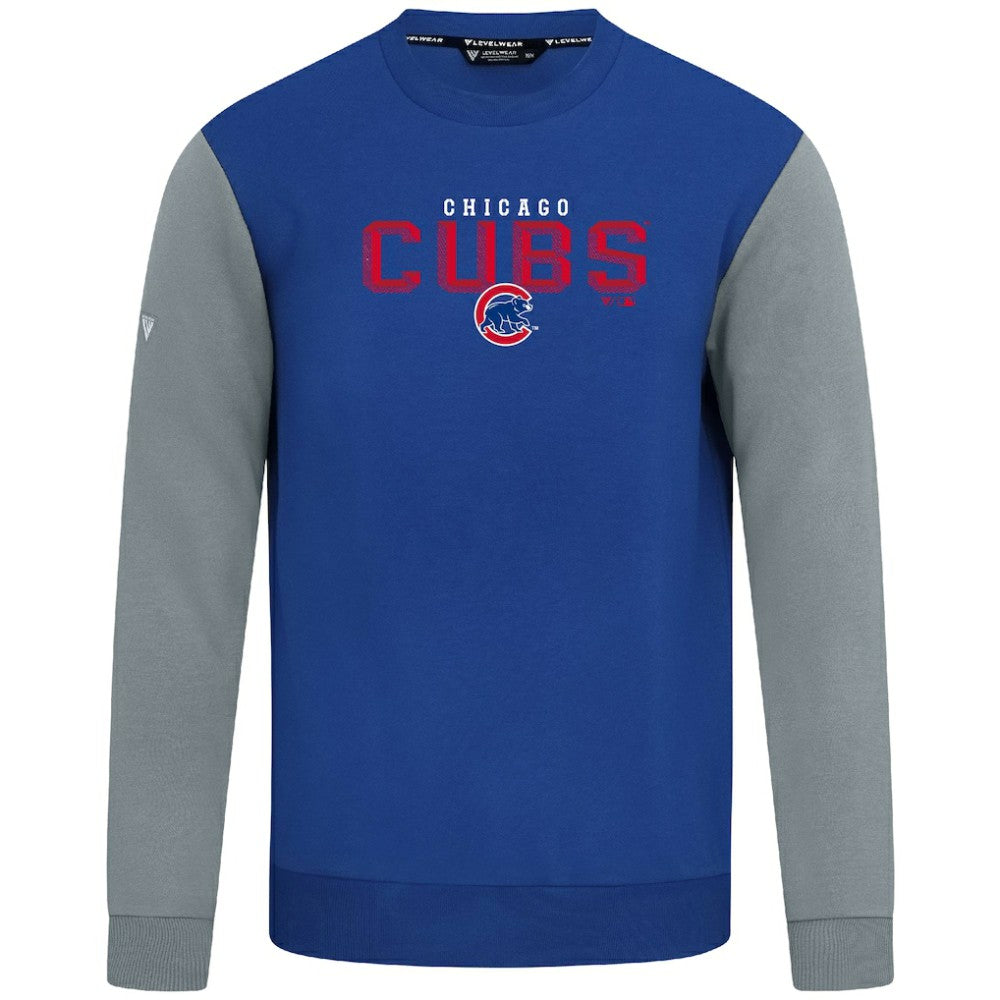 Royal Chicago Cubs Levelwear Throwback Ultimate Carve Sweatshirt