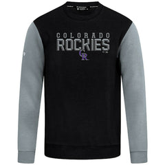 Black Colorado Rockies Levelwear Throwback Ultimate Carve Sweatshirt