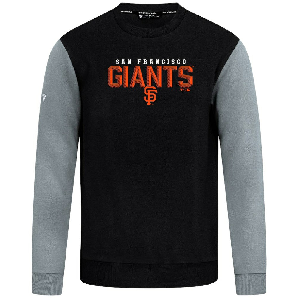 Black San Francisco Giants Levelwear Throwback Ultimate Carve Sweatshirt