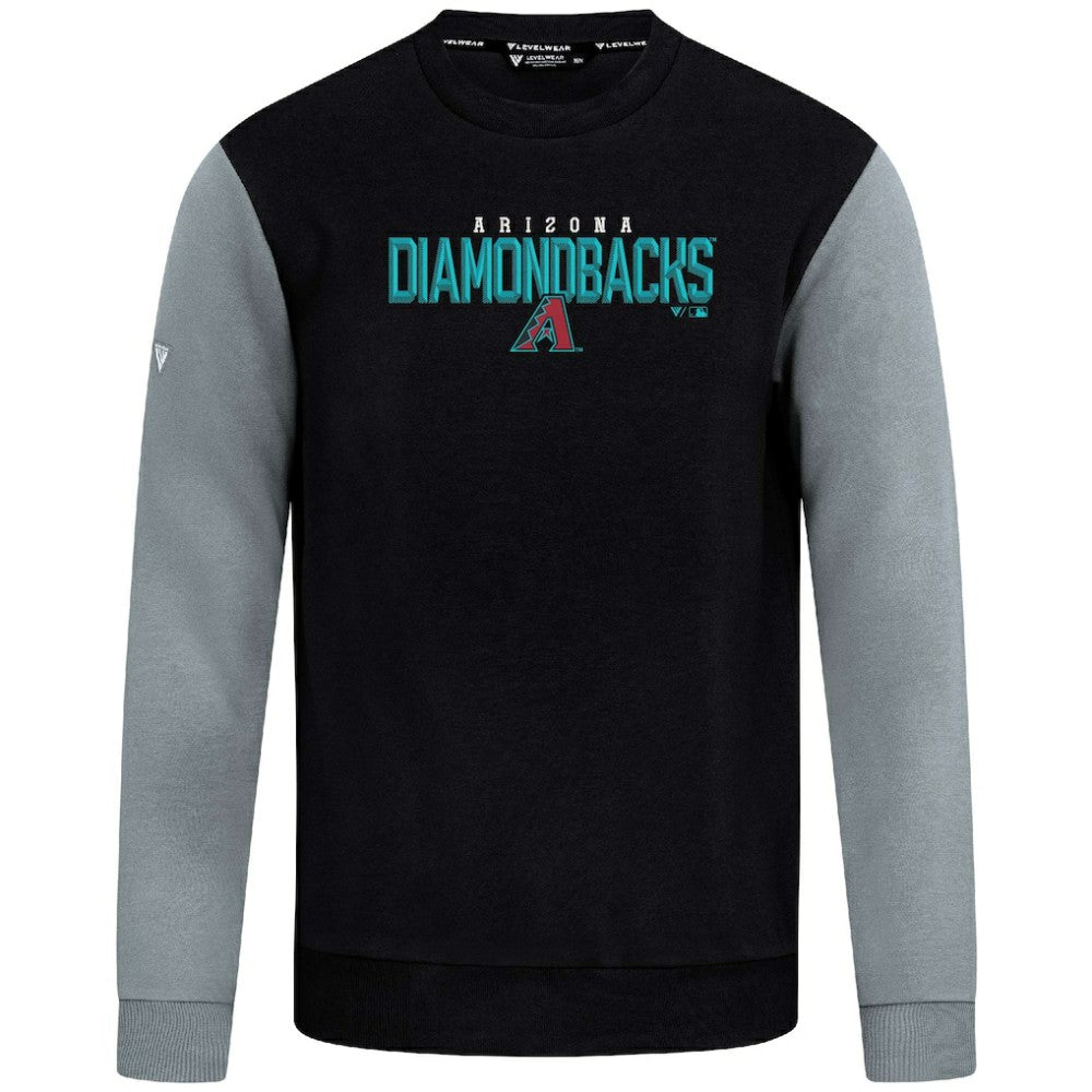 Black Arizona Diamondbacks Levelwear Throwback Ultimate Carve Sweatshirt