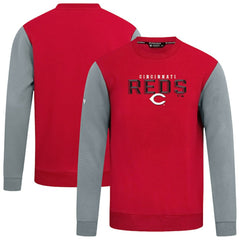 Red Cincinnati Reds Levelwear Throwback Ultimate Carve Sweatshirt