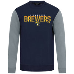 Navy Milwaukee Brewers Levelwear Throwback Ultimate Carve Sweatshirt