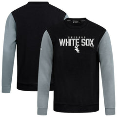 Black Chicago White Sox Levelwear Throwback Ultimate Carve Sweatshirt