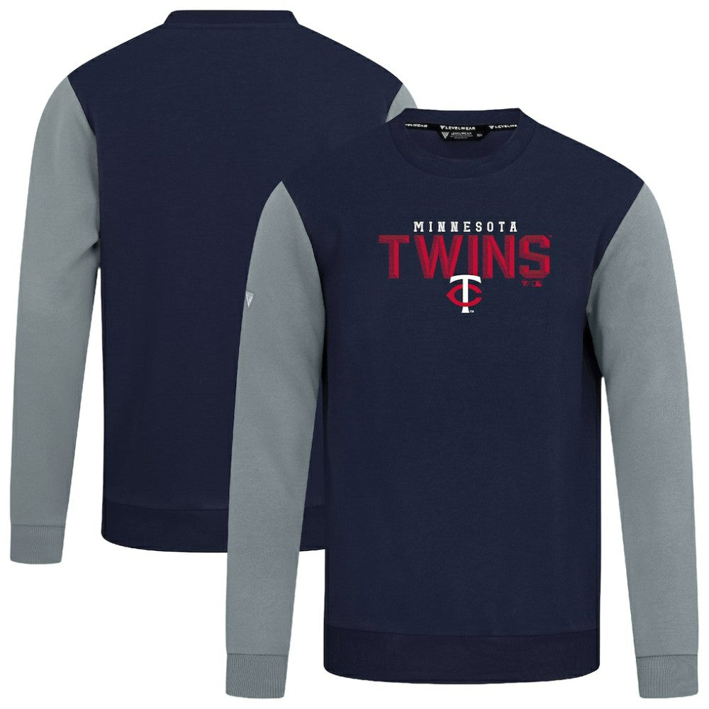 Navy Minnesota Twins Levelwear Throwback Ultimate Carve Sweatshirt