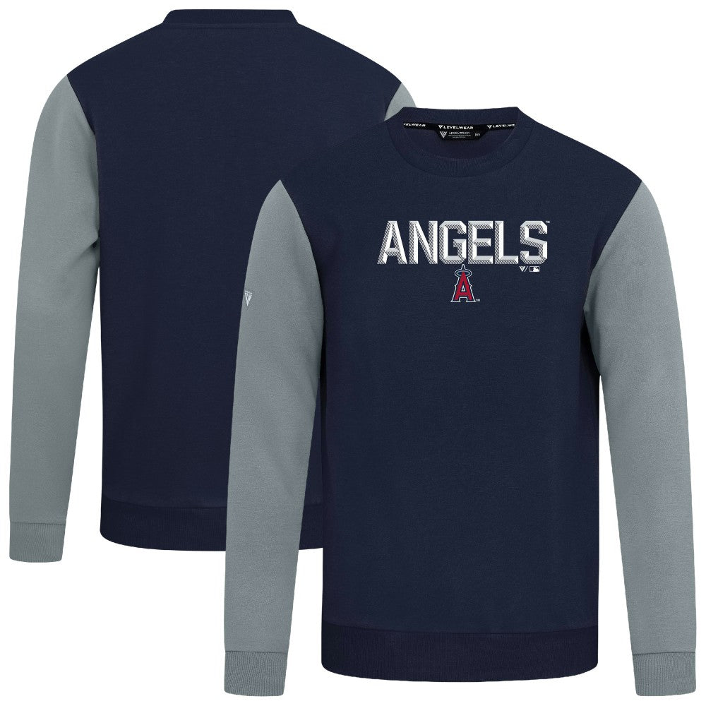 Navy Los Angeles Angels Levelwear Throwback Ultimate Carve Sweatshirt
