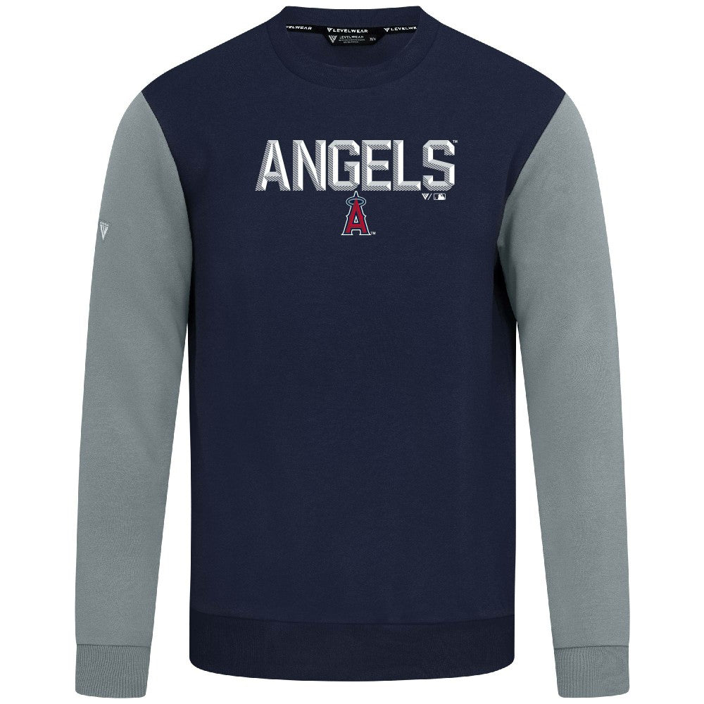 Navy Los Angeles Angels Levelwear Throwback Ultimate Carve Sweatshirt