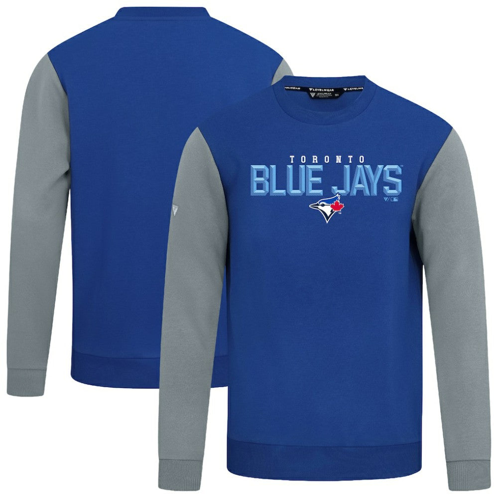 Royal Toronto Blue Jays Levelwear Throwback Ultimate Carve Sweatshirt