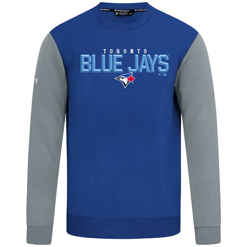 Royal Toronto Blue Jays Levelwear Throwback Ultimate Carve Sweatshirt