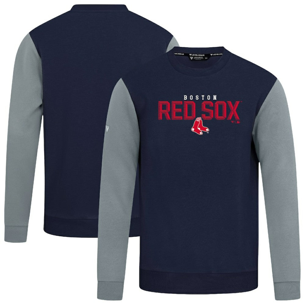 Navy Boston Red Sox Levelwear Throwback Ultimate Carve Sweatshirt