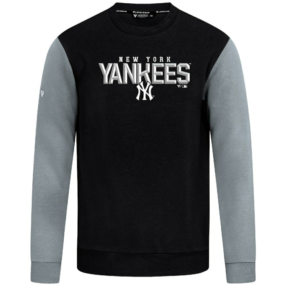 Black New York Yankees Levelwear Throwback Ultimate Carve Sweatshirt
