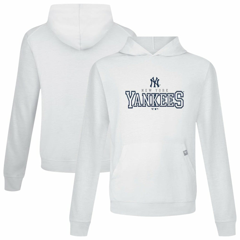 White New York Yankees Levelwear Relay Journey Pullover Hoodie