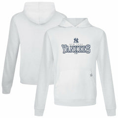 White New York Yankees Levelwear Relay Journey Pullover Hoodie
