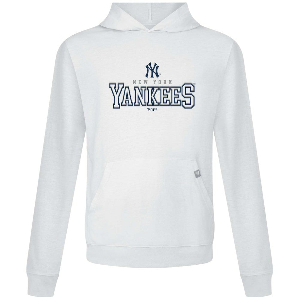 White New York Yankees Levelwear Relay Journey Pullover Hoodie
